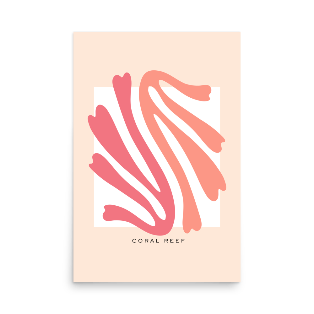 Coral Reef Cutouts Print - THE WALL SNOB