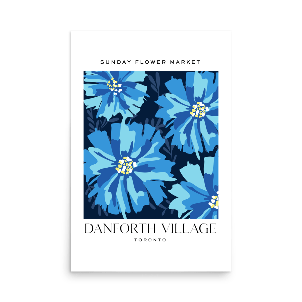 Danforth Village Toronto Flower Market Print - THE WALL SNOB