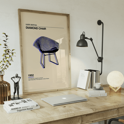 Diamond Chair Print - THE WALL SNOB