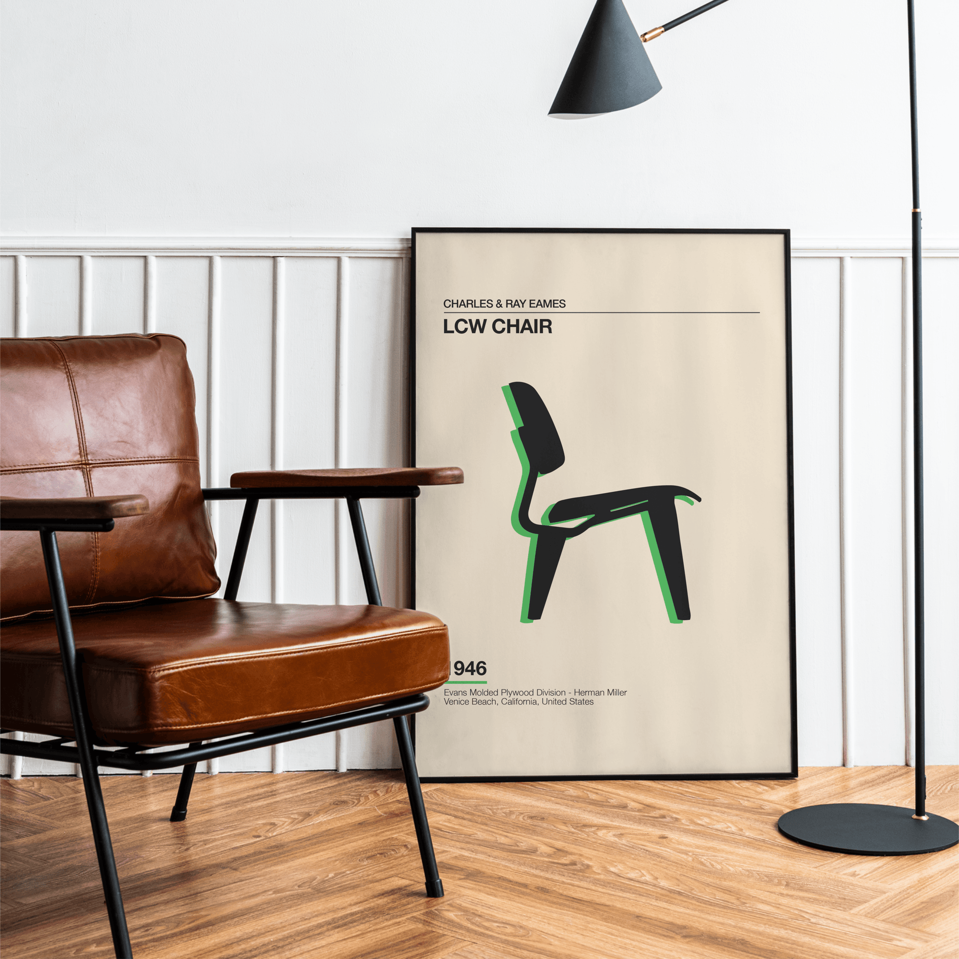 Eames LCW Chair, Poster - THE WALL SNOB