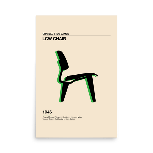 Eames LCW Chair Print - THE WALL SNOB