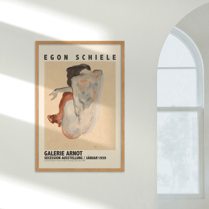 Egon Schiele Exhibition Poster, Poster - THE WALL SNOB