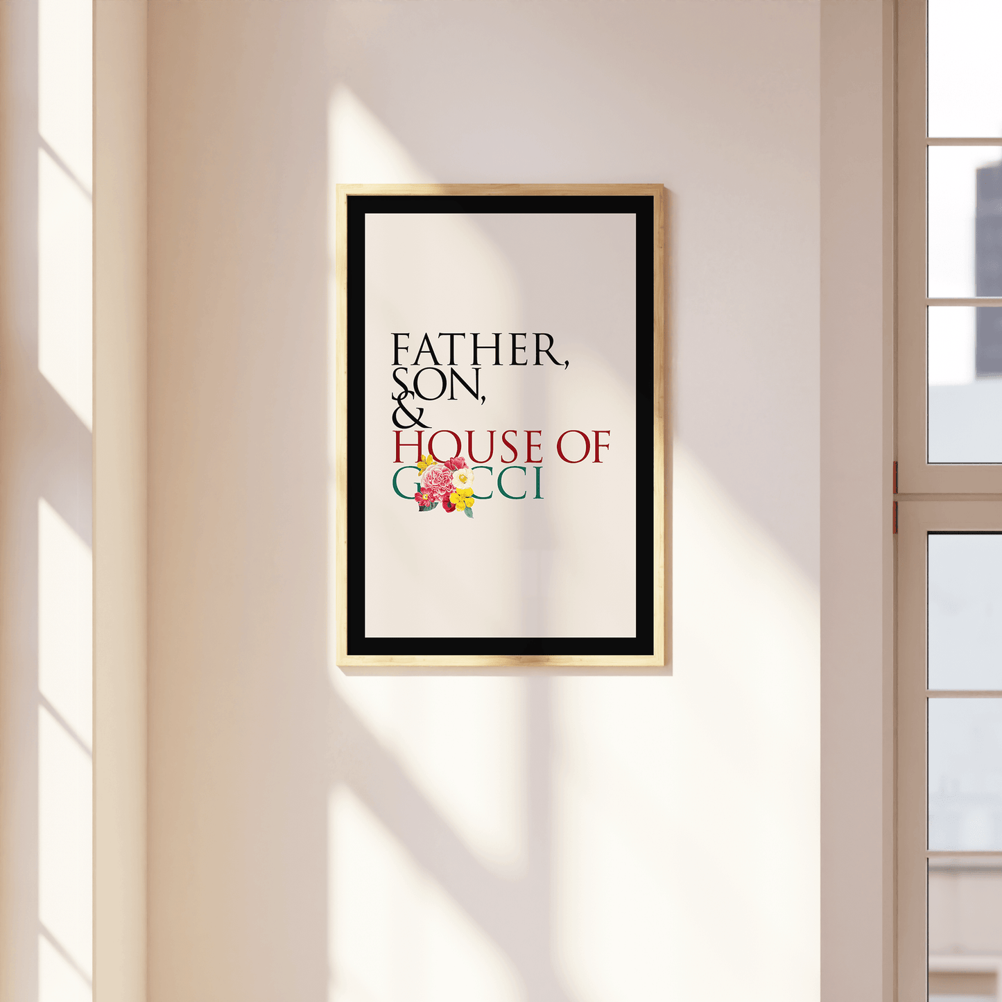 Father, Son & House of GG Print - THE WALL SNOB