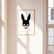 Follow The Rabbit Duo | Minimalist Rabbit Mask Print Set – THE WALL SNOB