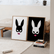 Follow The Rabbit Duo | Minimalist Rabbit Mask Print Set – THE WALL SNOB