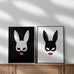 Follow The White Rabbit Poster | Rabbit Mask Wall Print – THE WALL SNOB