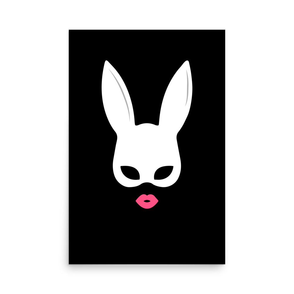 Follow The White Rabbit Print - THE WALL SNOB