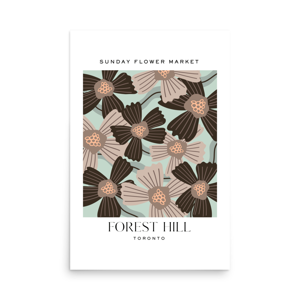 Forest Hill Toronto Flower Market Print - THE WALL SNOB