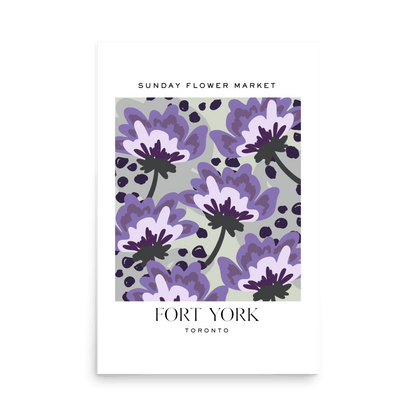Fort York Toronto Flower Market Print - THE WALL SNOB