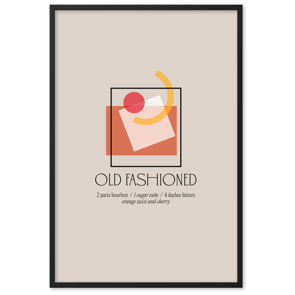 Framed Set of 3 Speakeasy Classic Cocktails - THE WALL SNOB