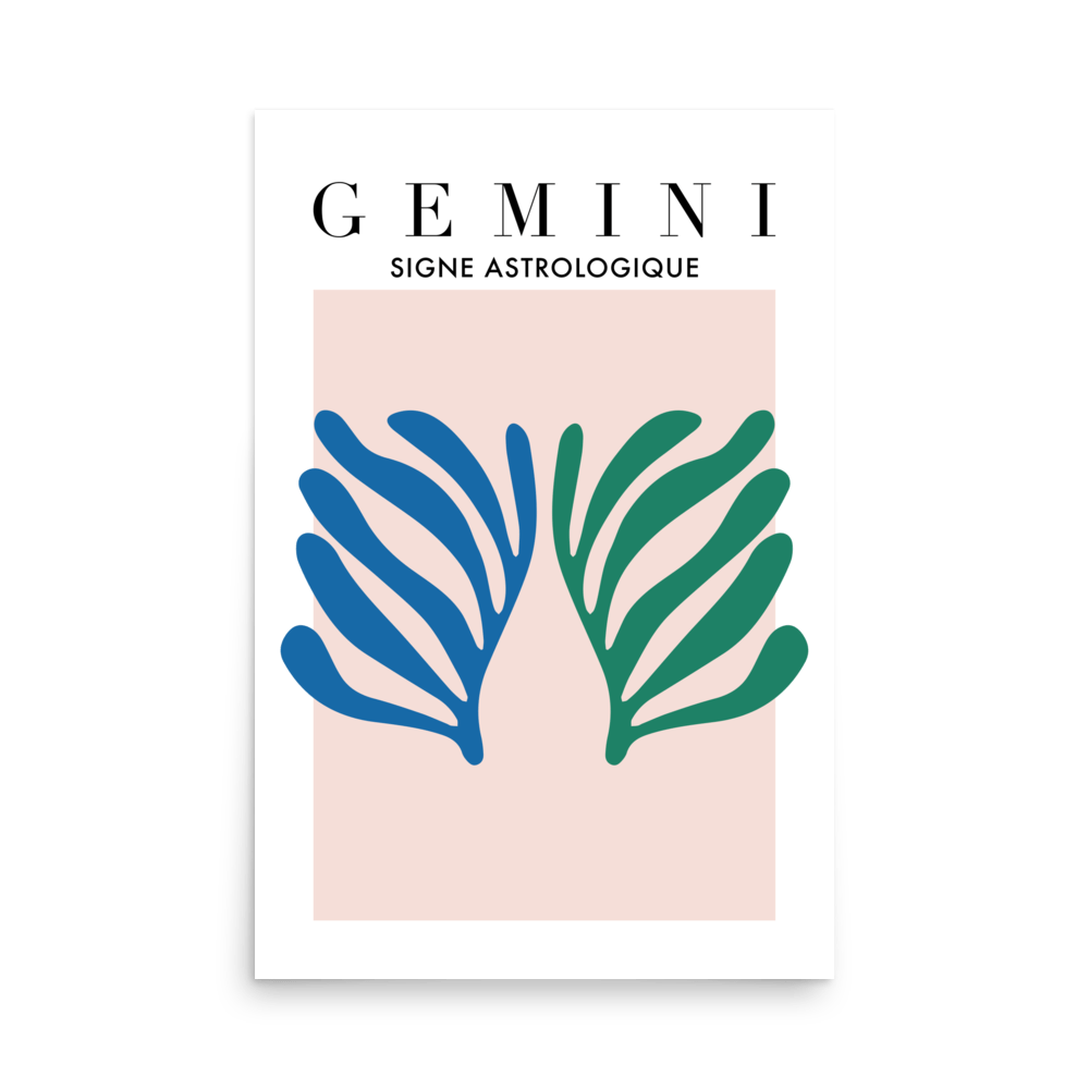 Gemini Cutouts Print - THE WALL SNOB