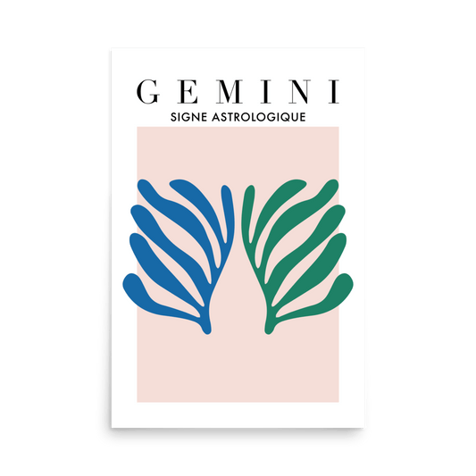Gemini Cutouts Print - THE WALL SNOB