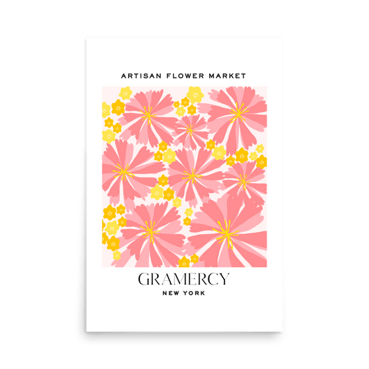 Gramercy New York Flower Market Print - THE WALL SNOB