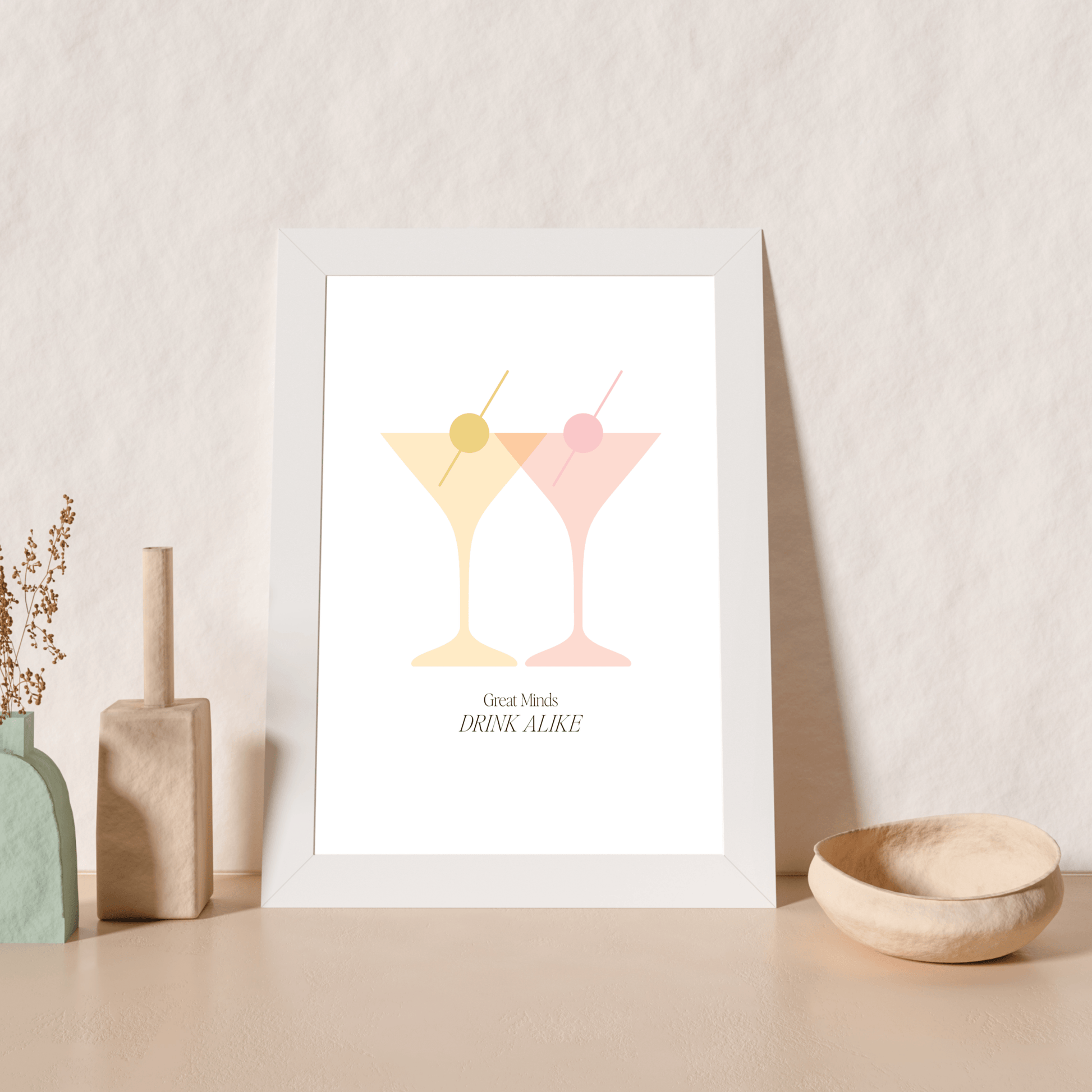 Great Minds Drink Alike, Poster - THE WALL SNOB
