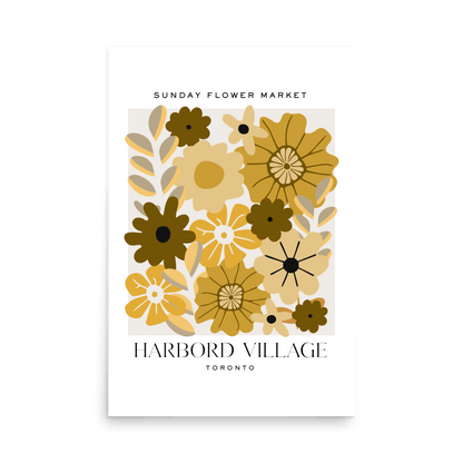 Harbord Village Toronto Flower Market Print - THE WALL SNOB
