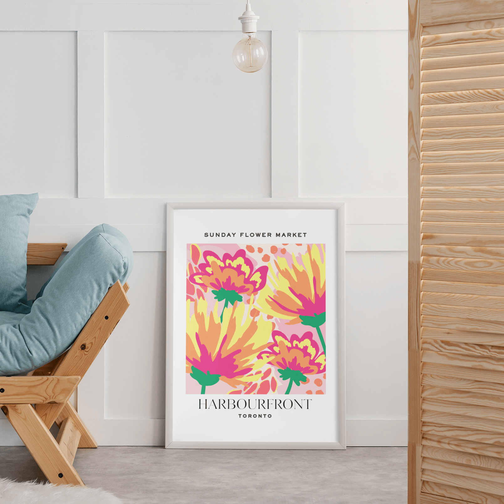 Harbourfront Toronto Flower Market, Poster - THE WALL SNOB