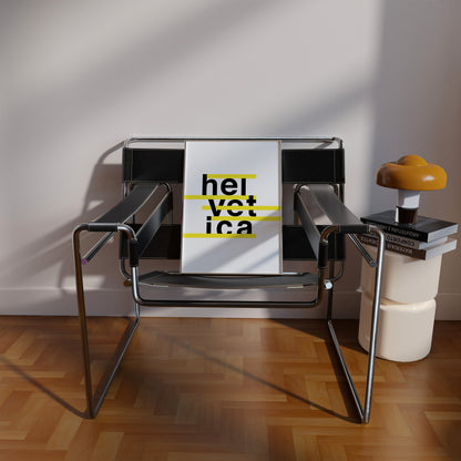 Helvetica Stripes Contrast Print - THE WALL SNOB