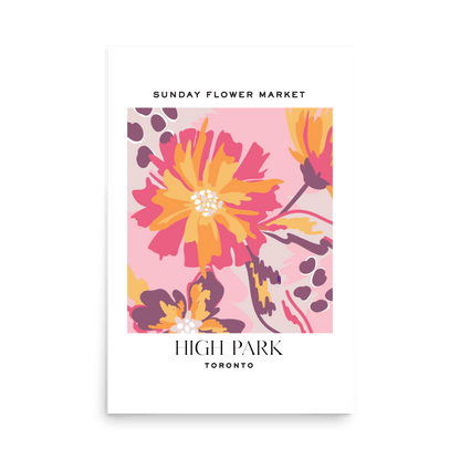 High Park Toronto Flower Market Print - THE WALL SNOB