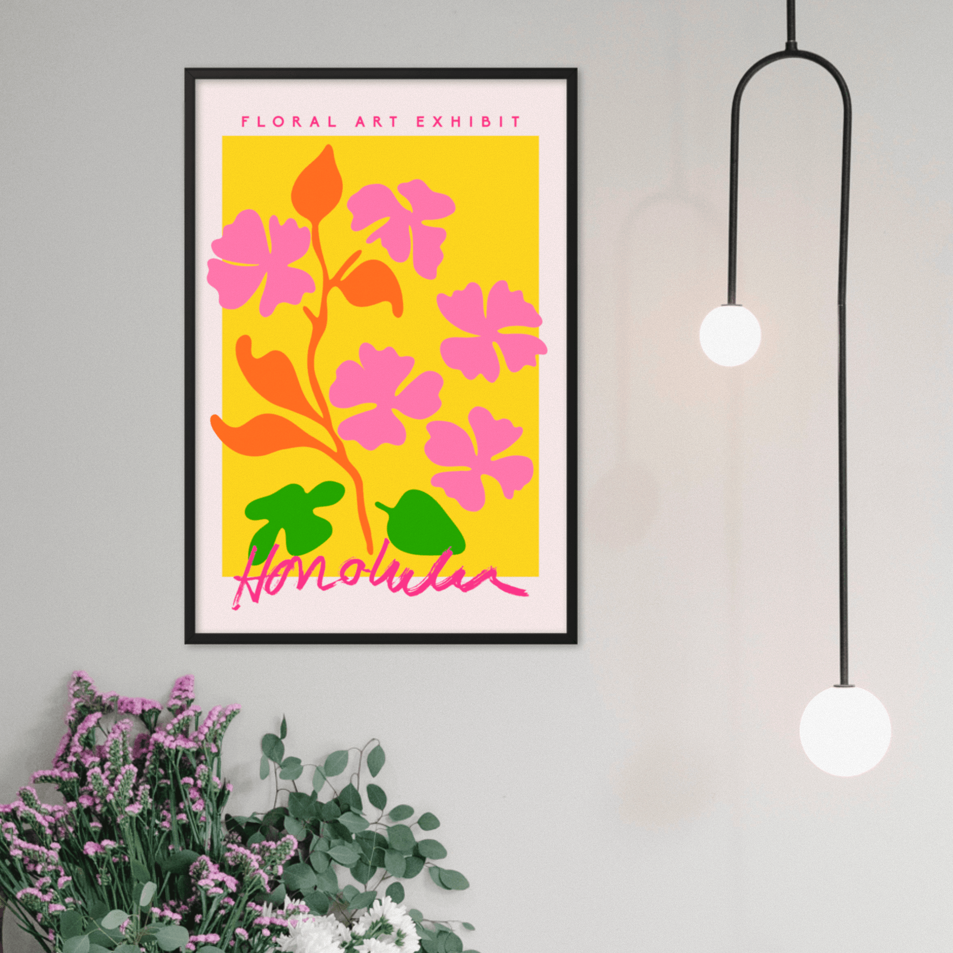 Honolulu Flower Exhibit, Poster - THE WALL SNOB