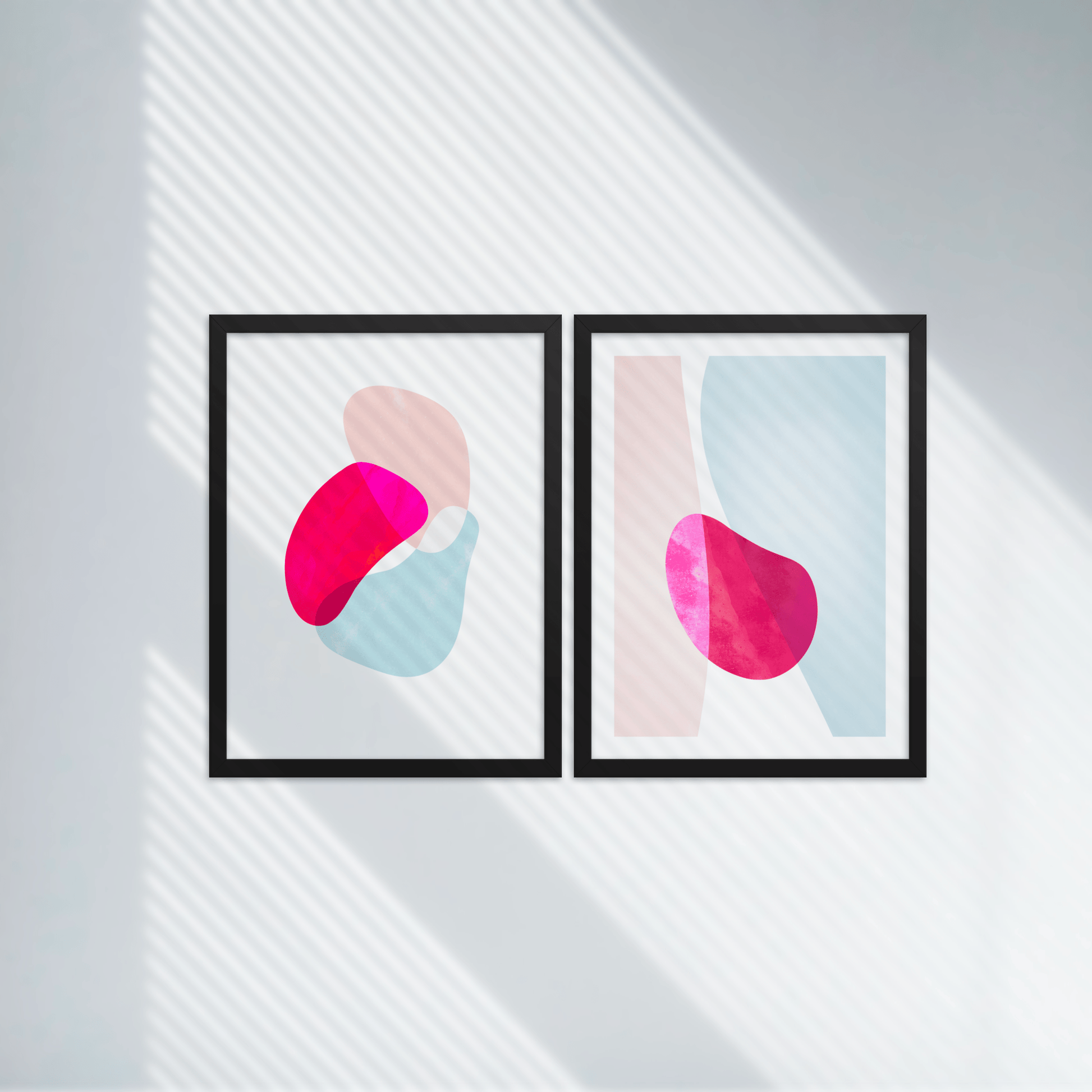 Japandi Abstract Innuendo Pink, Poster - THE WALL SNOB