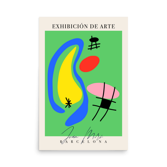 Joan Miró Exhibition De Arte Print - THE WALL SNOB