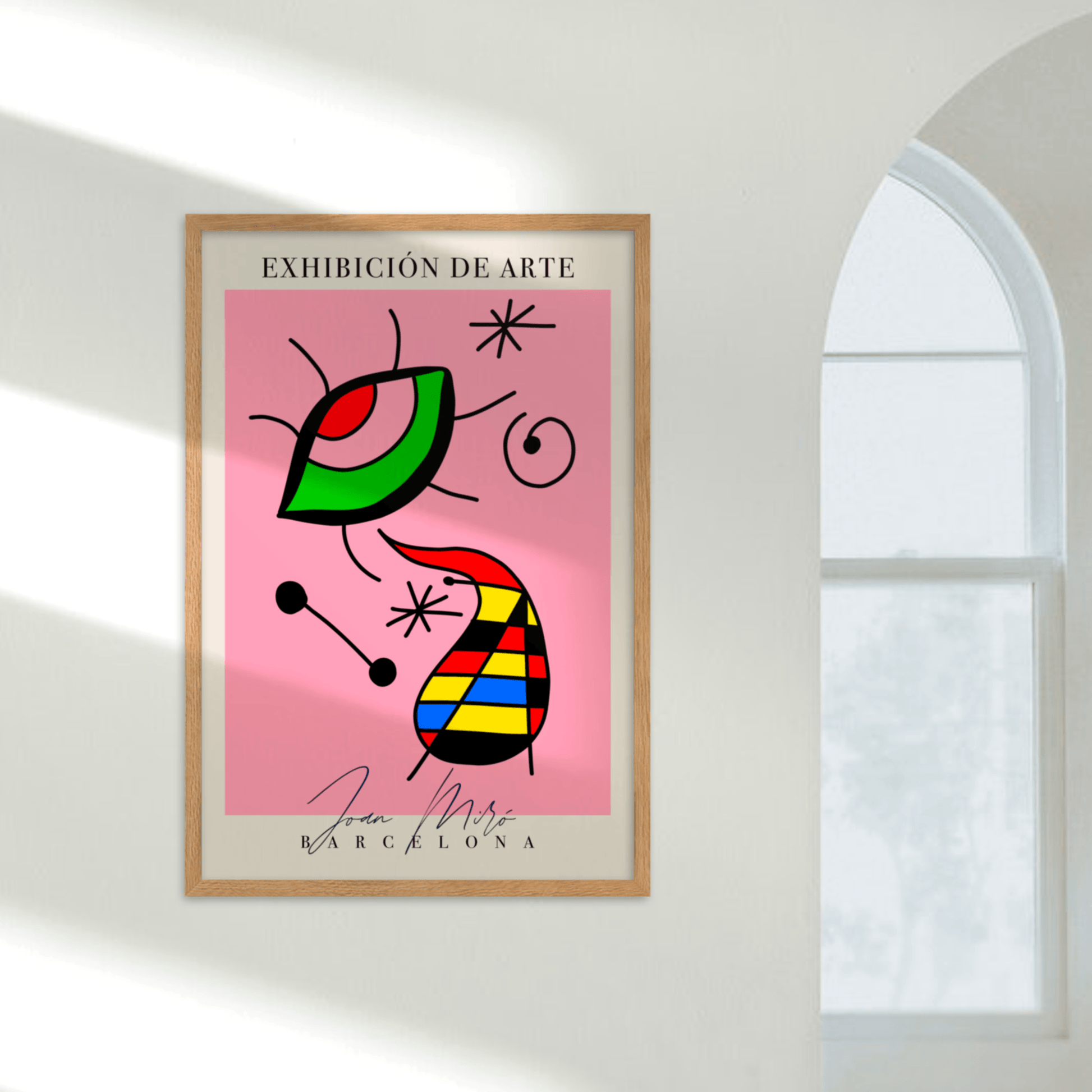 Joan Miró Exhibition Pink, Poster - THE WALL SNOB