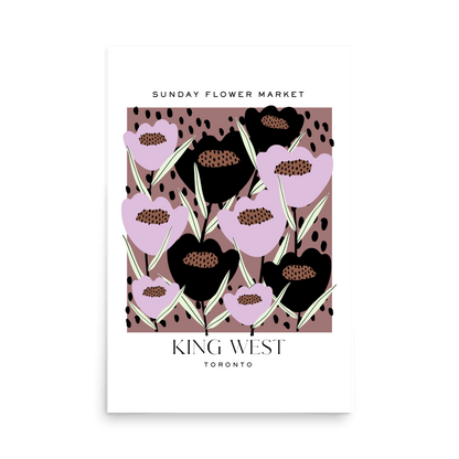 King West Toronto Flower Market Print - THE WALL SNOB