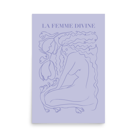 La Femme Divine Print - THE WALL SNOB