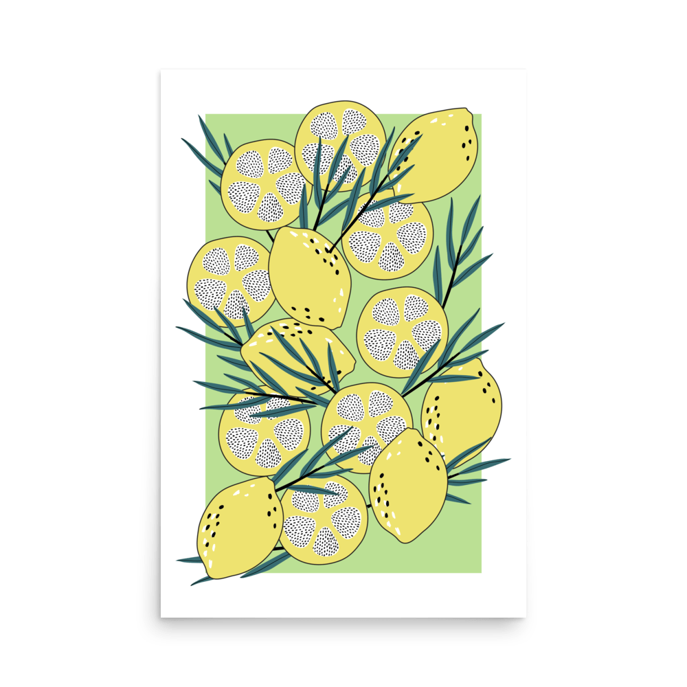 Lemon Fruit Gallery Print - THE WALL SNOB
