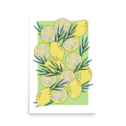 Lemon Fruit Gallery Print - THE WALL SNOB