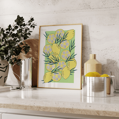 Lemon Fruit Gallery Print - THE WALL SNOB