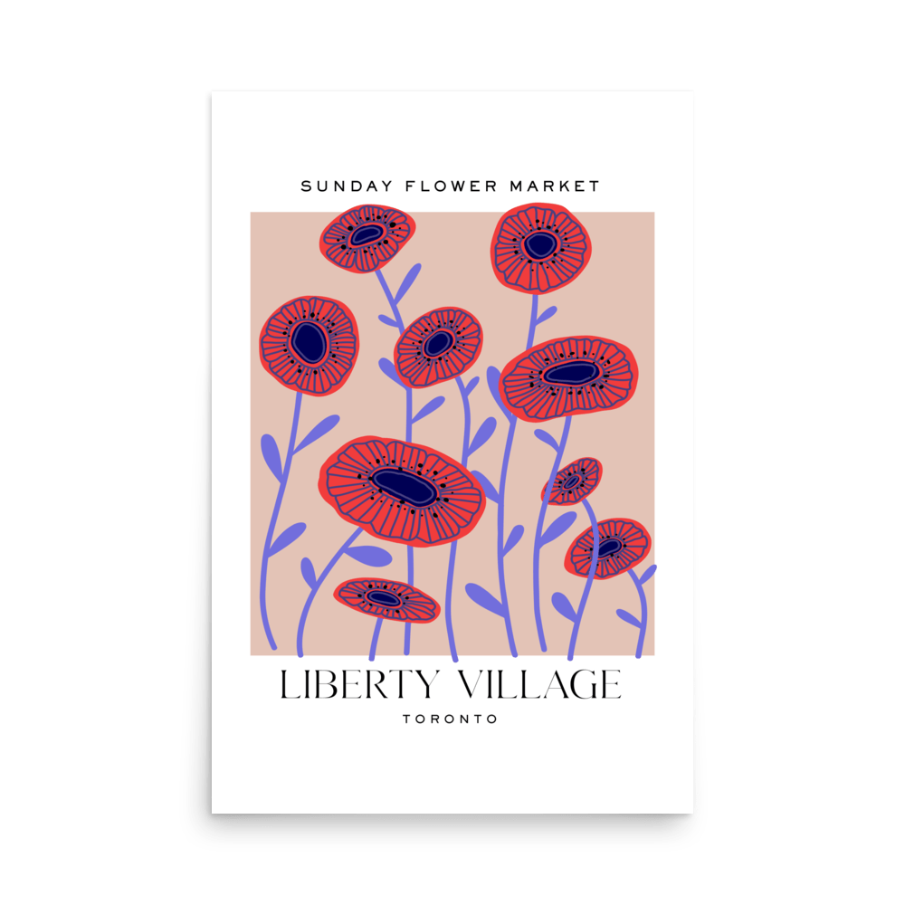 Liberty Village Toronto Flower Market Print - THE WALL SNOB