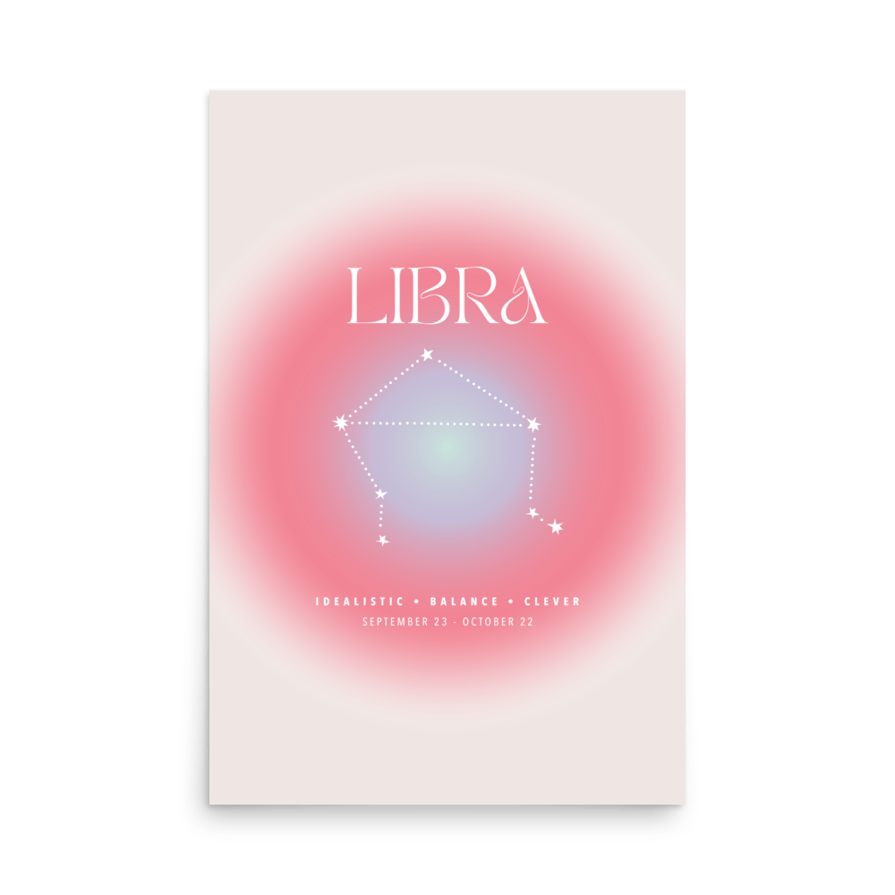 Libra Aura Print - THE WALL SNOB