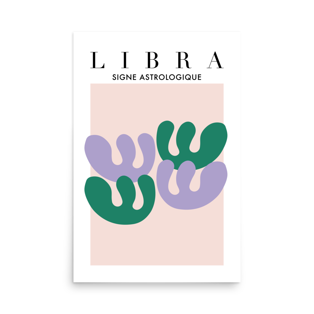 Libra Cutouts Print - THE WALL SNOB