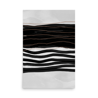 Lignes Noires Print - THE WALL SNOB
