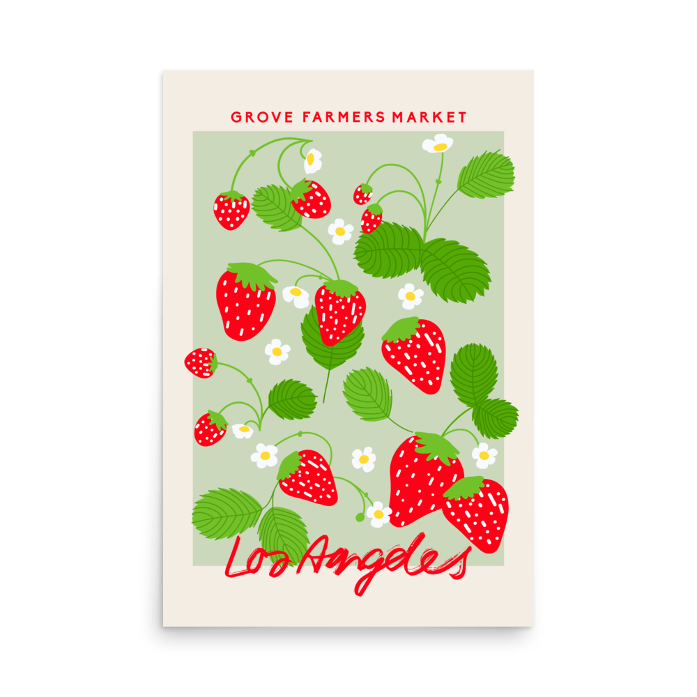 Los Angeles Fruit Market Print - THE WALL SNOB