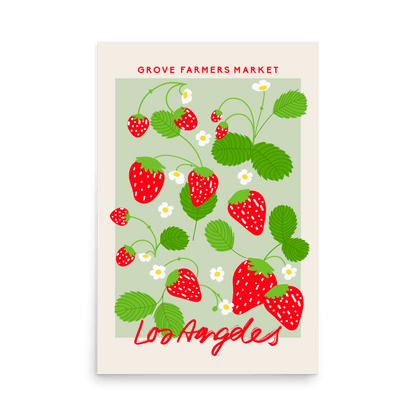 Los Angeles Fruit Market Print - THE WALL SNOB