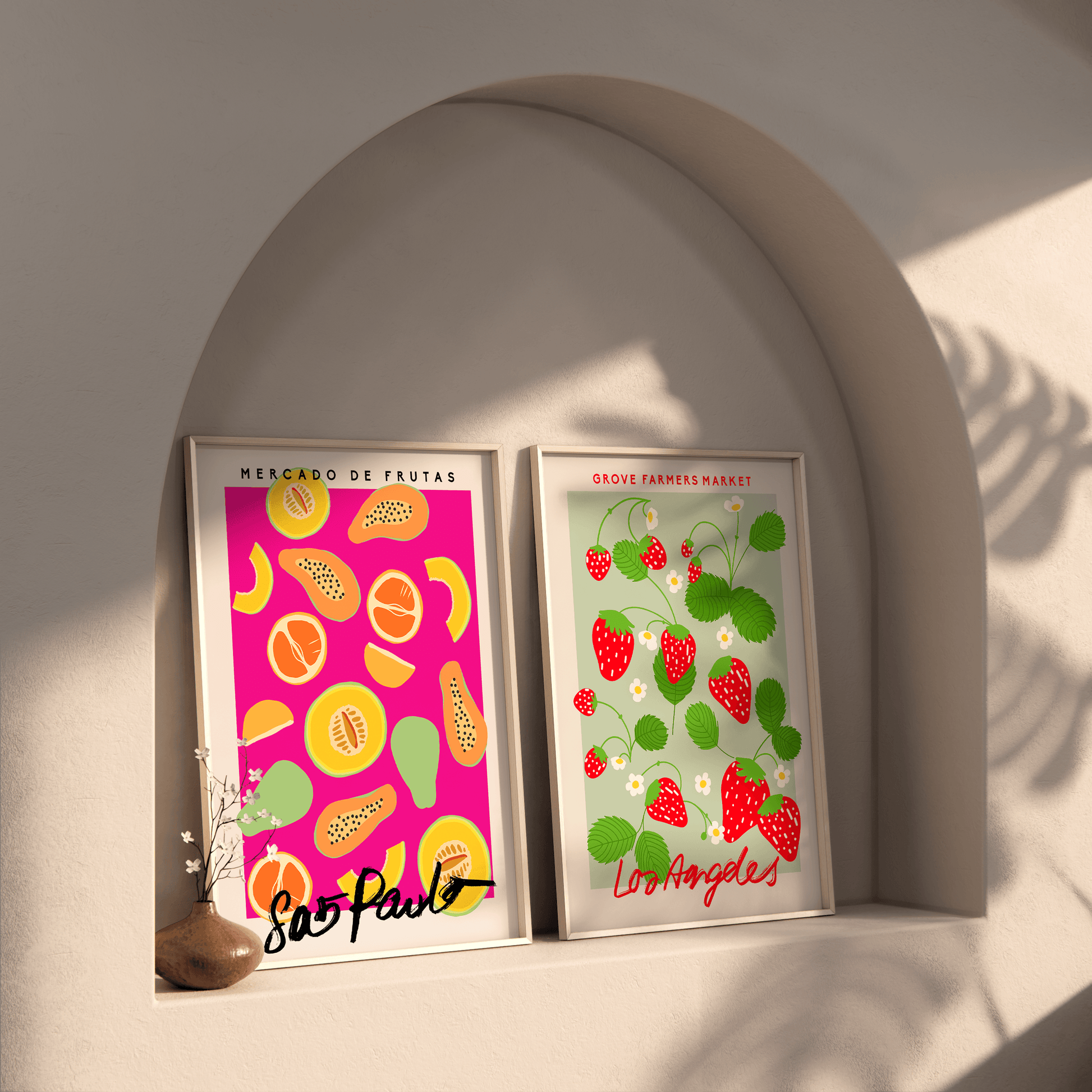 Los Angeles Fruit Market Print - THE WALL SNOB