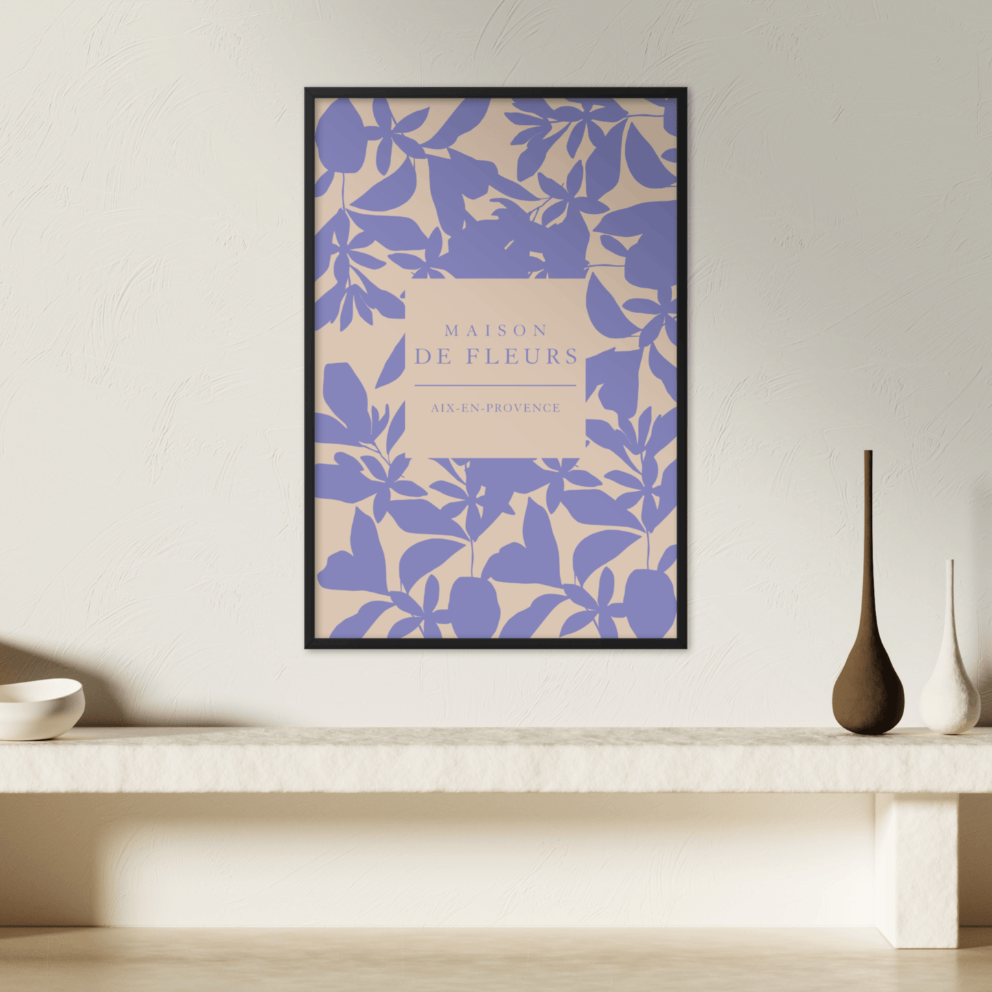 Maison De Fleurs Iris, Poster - THE WALL SNOB