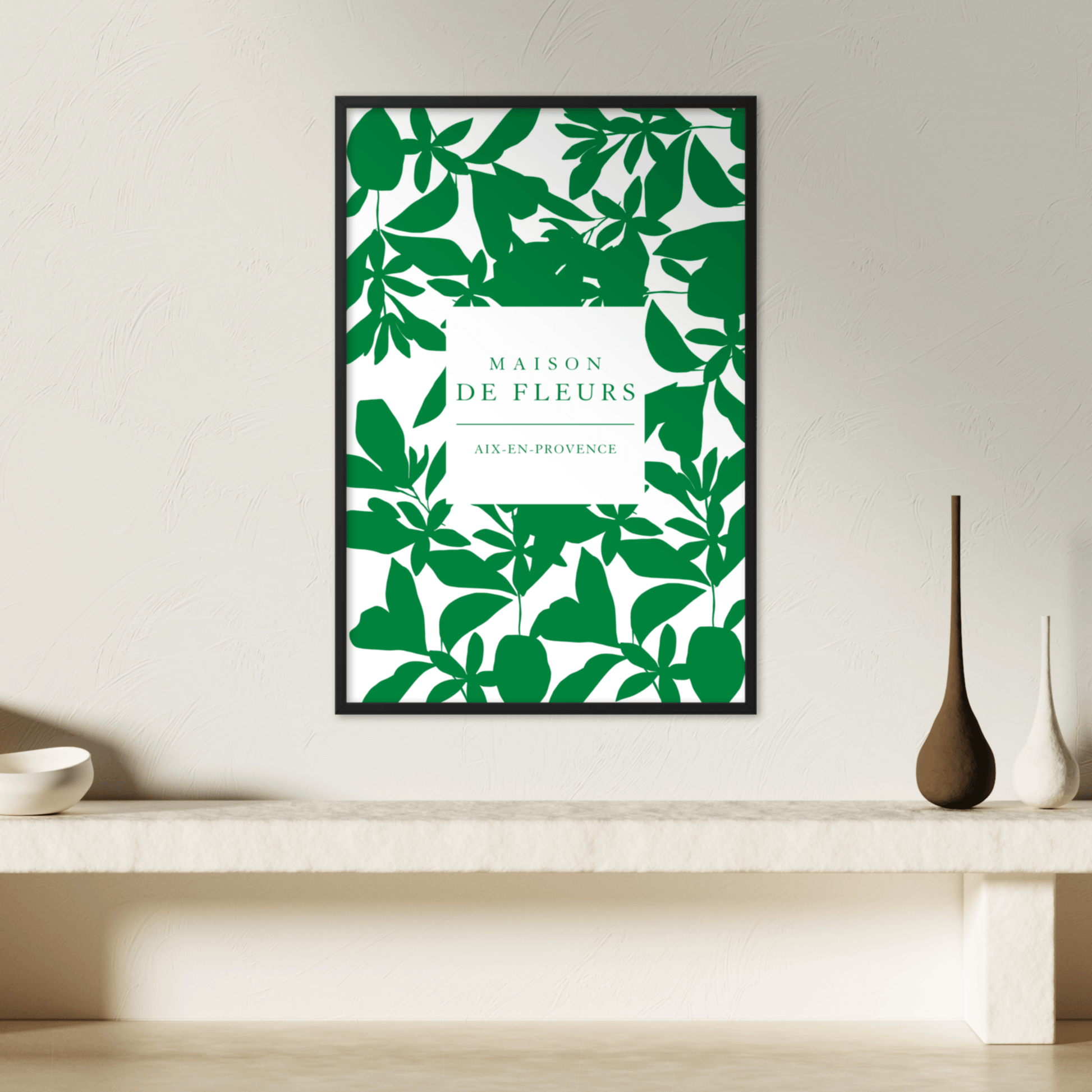 Maison De Fleurs Vert, Poster - THE WALL SNOB