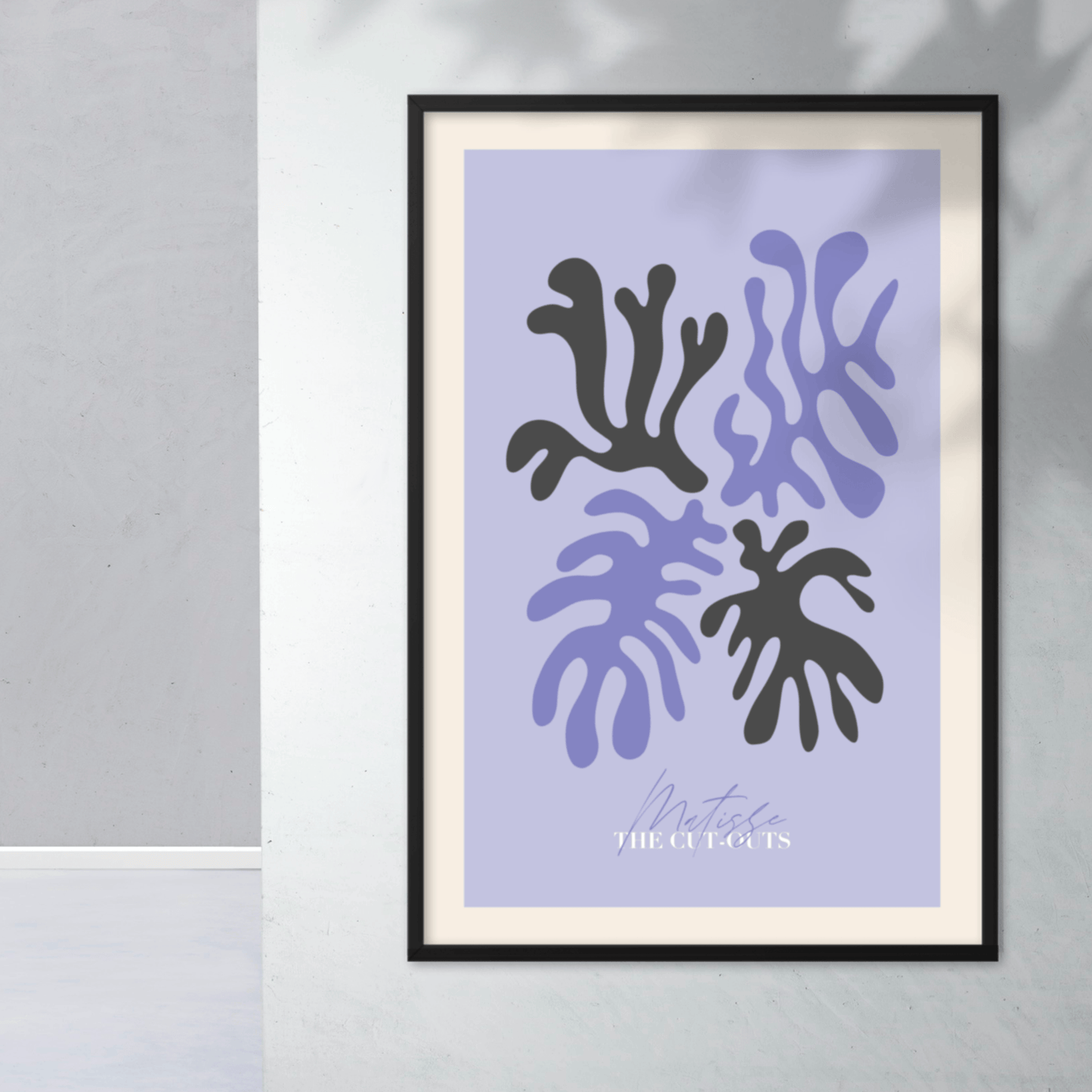 Matisse Purple Charcoal Cut-Outs, Poster - THE WALL SNOB