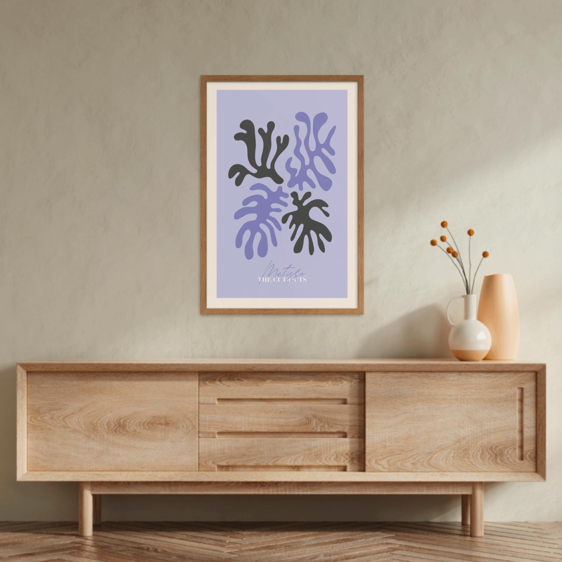 Matisse Purple Charcoal Cut-Outs, Poster - THE WALL SNOB