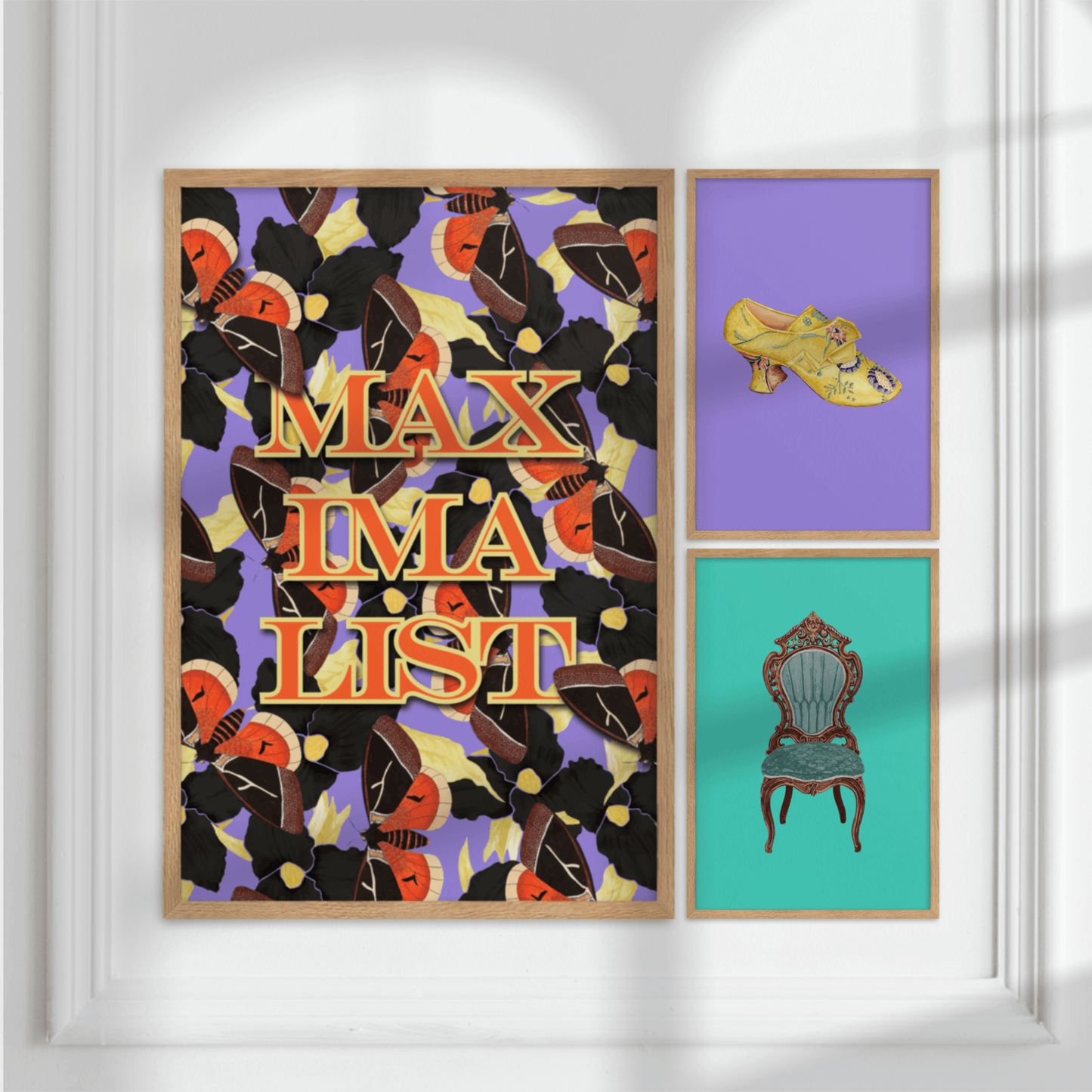 Maximalist Black Butterfly, Poster - THE WALL SNOB