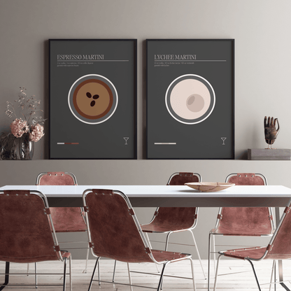 Minimal Espresso Martini, Poster - THE WALL SNOB