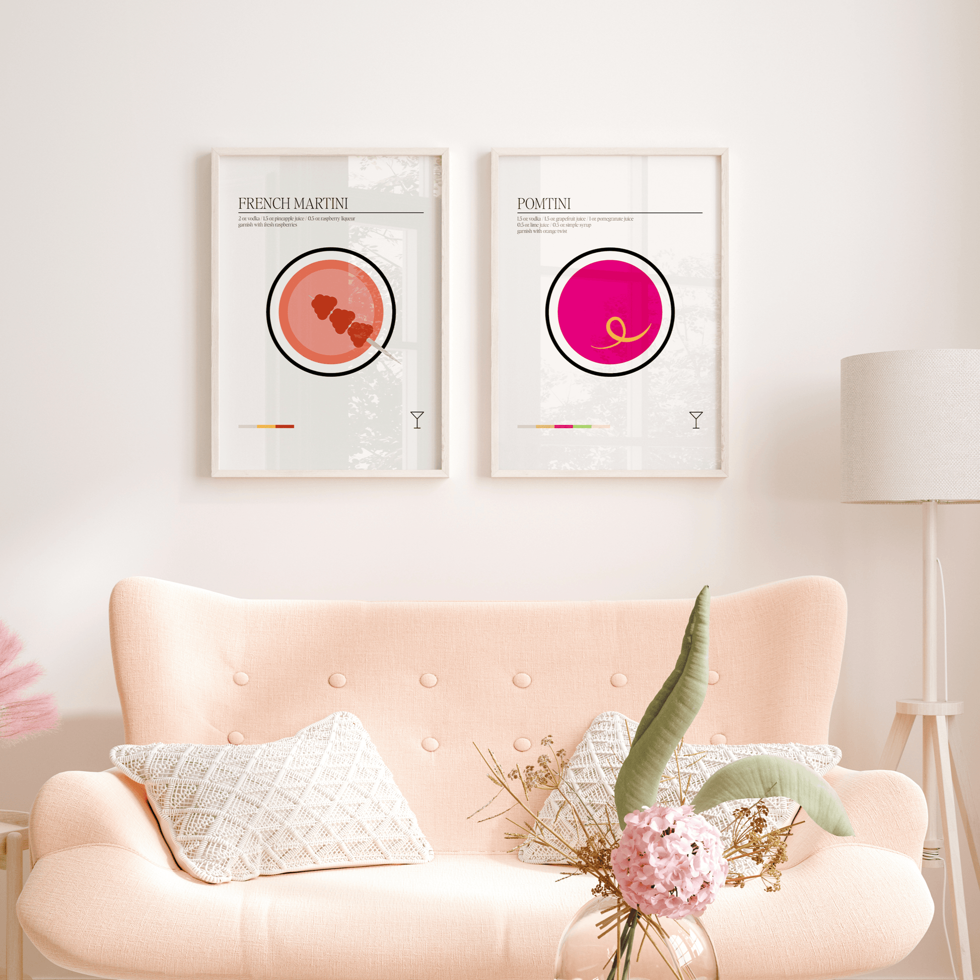 Minimal French Martini, Poster - THE WALL SNOB