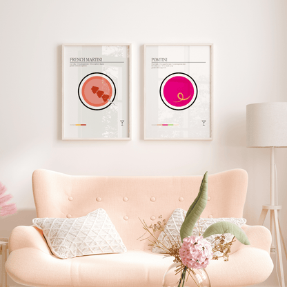 Minimal French Martini, Poster - THE WALL SNOB