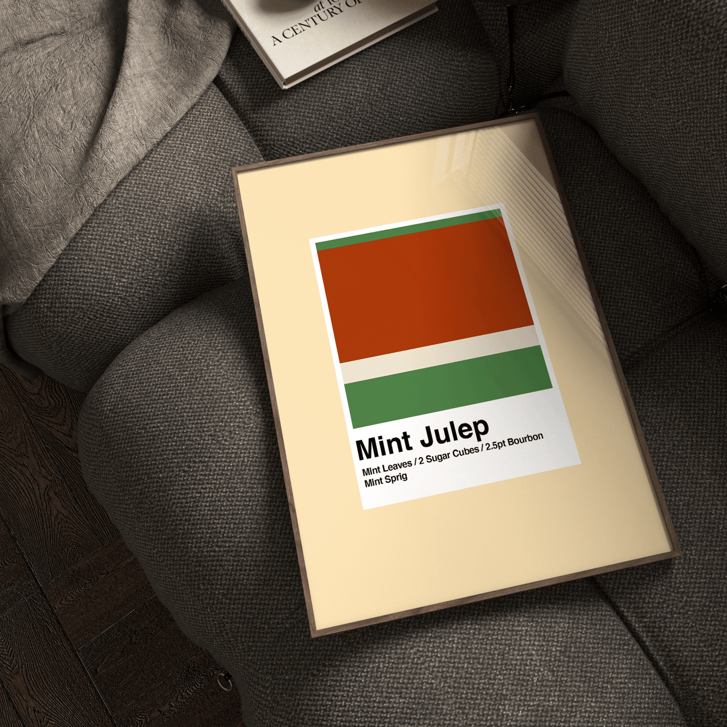 Minimalist Mint Julep Cocktail Print - THE WALL SNOB