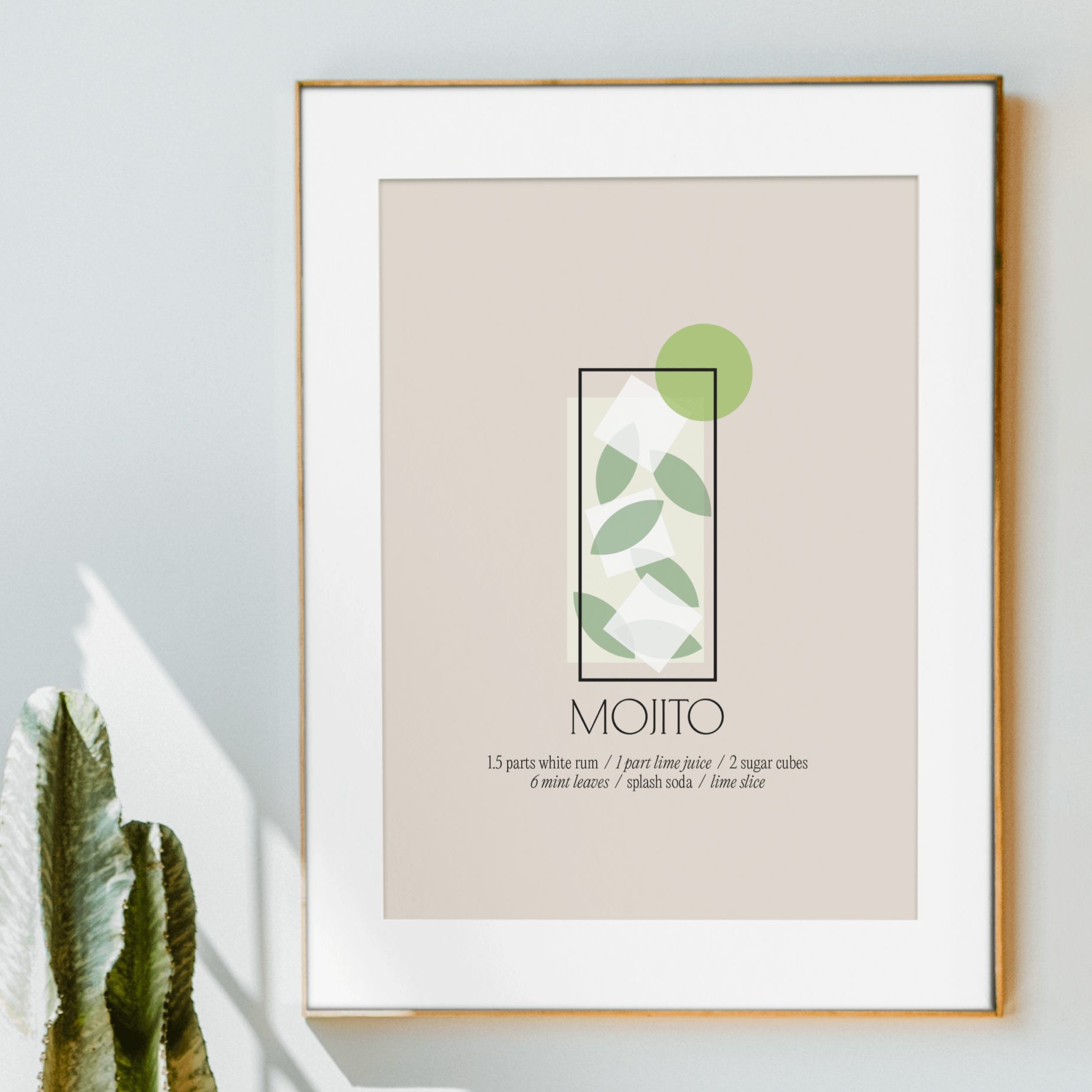 Mojito Cocktail, Poster - THE WALL SNOB
