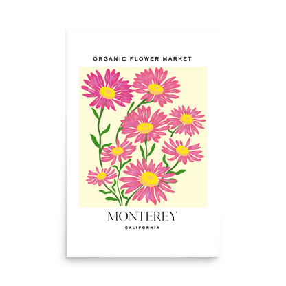 Monterey Flower Market Print - THE WALL SNOB