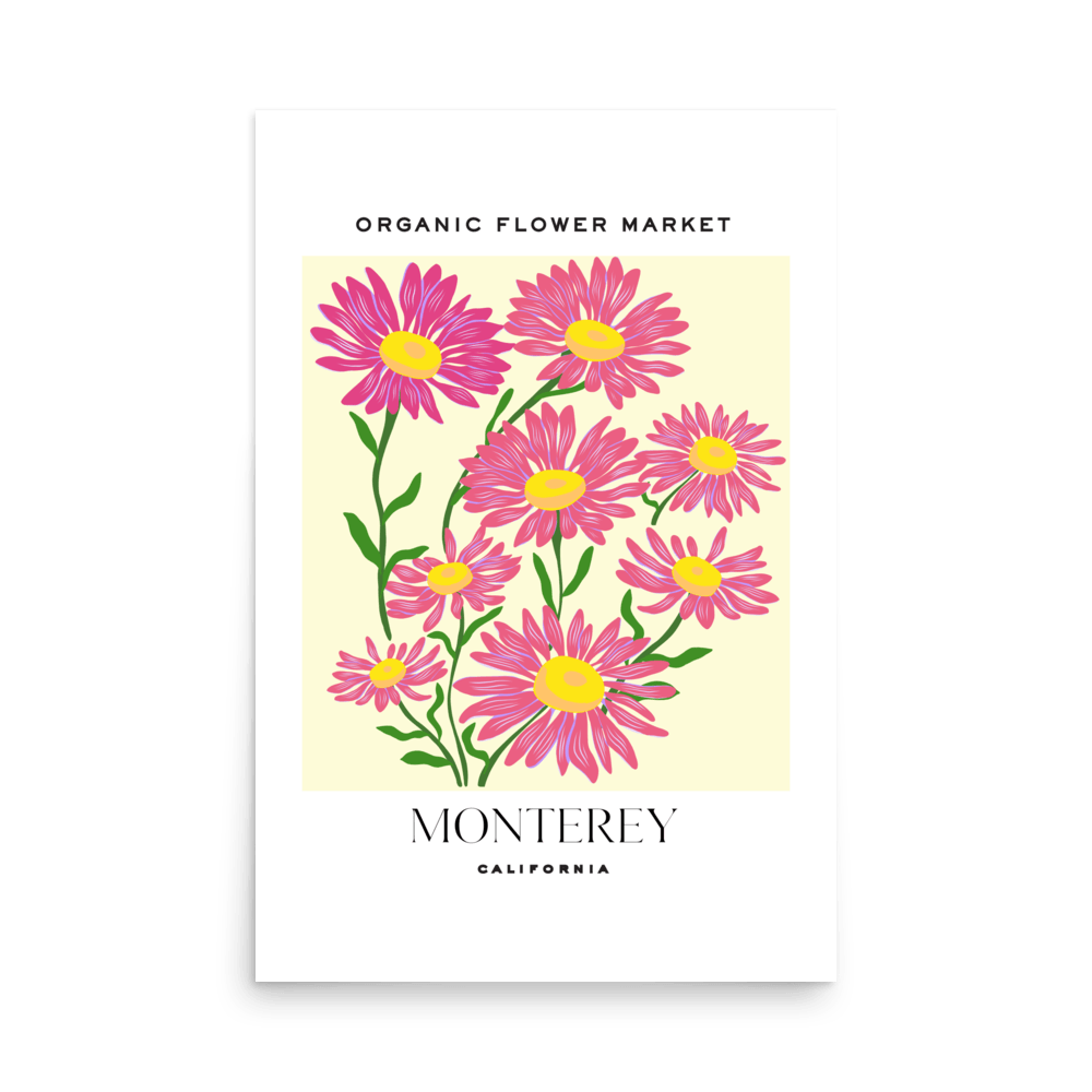 Monterey Flower Market Print - THE WALL SNOB